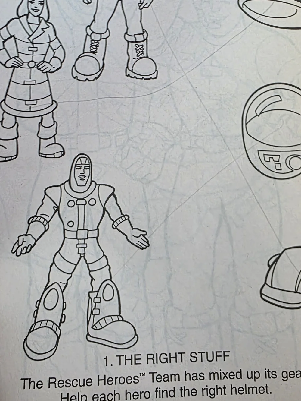 Vintage Fisher-Price Rescue Heroes Coloring and Activity Book